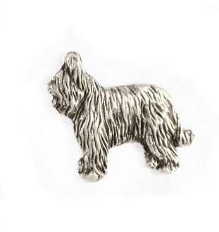 Owczarek francuski Briard pin posrebrzony Art-Dog